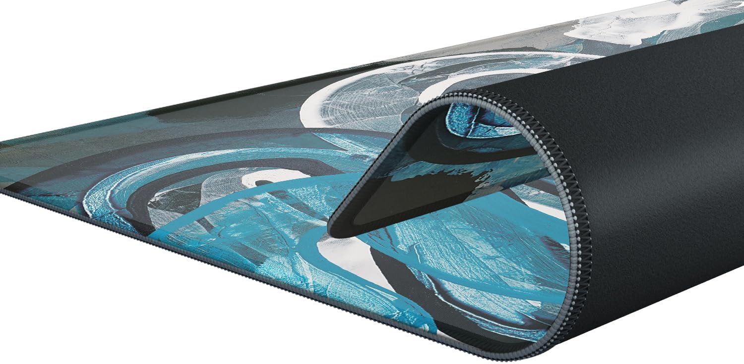 Xtrfy GP4 - Big gaming mouse pad - Effortless Gliding with Perfect Mouse Control - Stitched Edges and Non-Slip for Gamer - Machine Washable - Street Blue Edition, Rectangle 460 x 400 x 4 mm