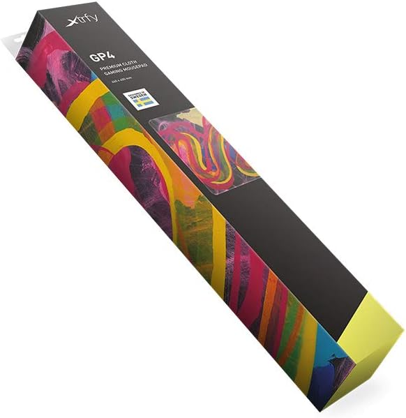 Xtrfy GP4 - Big gaming mouse pad - Effortless Gliding with Perfect Mouse Control - Stitched Edges and Non-Slip for Gamer - Machine Washable - Street Pink Edition, Rectangle 460 x 400 x 4 mm