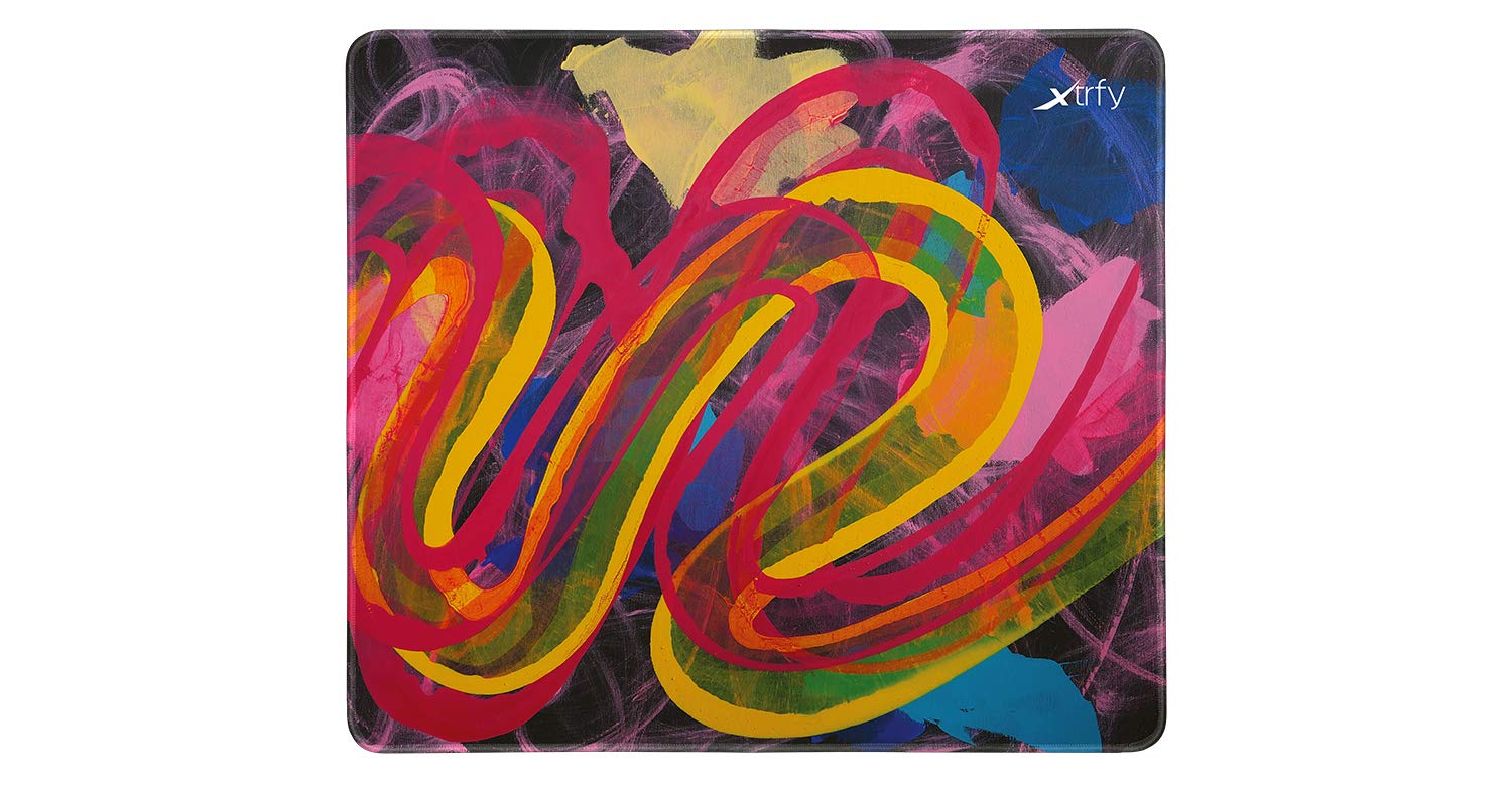 Xtrfy GP4 - Big gaming mouse pad - Effortless Gliding with Perfect Mouse Control - Stitched Edges and Non-Slip for Gamer - Machine Washable - Street Pink Edition, Rectangle 460 x 400 x 4 mm