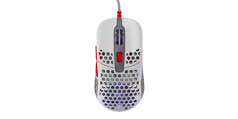 Xtrfy M42 RGB, Modular Ultra-Light Gaming Mouse, Adjustable Symmetrical Shape, Pixart 3389 Sensor, Modular Shell (Two Sizes Included) - Retro