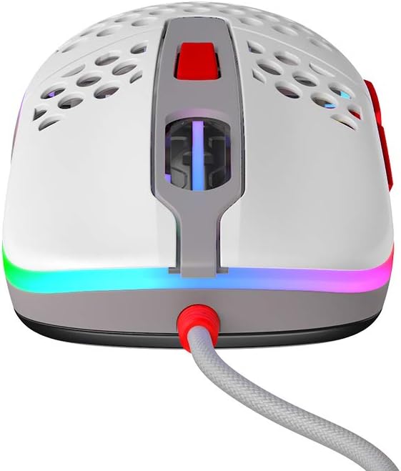 Xtrfy M42 RGB, Modular Ultra-Light Gaming Mouse, Adjustable Symmetrical Shape, Pixart 3389 Sensor, Modular Shell (Two Sizes Included) - Retro