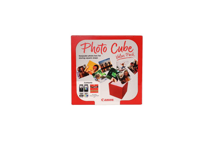 Canon Photo Cube Value Pack, Incluye Cartucho de Tinta PG-560 y CL-561 + 40 Hojas de Papel Fotográfico Brillo, Compatible con Impresoras de Inyección de Tinta PIXMA