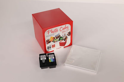Canon Photo Cube Value Pack, Incluye Cartucho de Tinta PG-540 y CL-541 + 40 Hojas de Papel Fotográfico Brillo, Compatible con Impresoras de Inyección de Tinta Pixma TS5150 y TS5151
