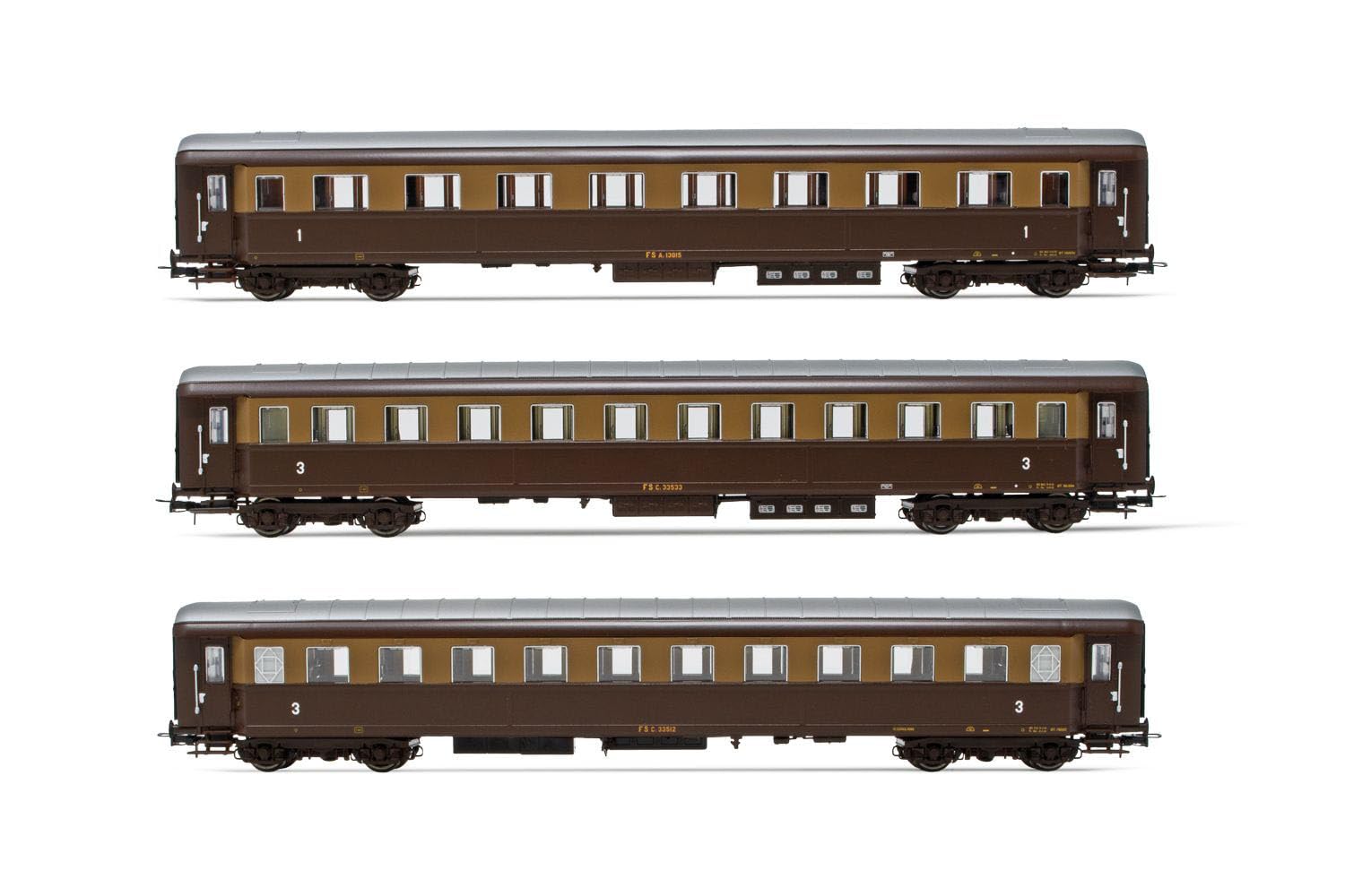 Rivarossi - Fs 3-p Az13010 1946 1st Cl 2 Coaches Cz33010'46 Iii (9/21) * - RIV-HR4326