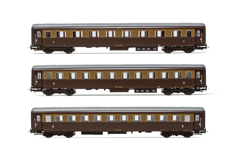 Rivarossi - Fs 3-p Az13010 1946 1st Cl 2 Coaches Cz33010'46 Iii (9/21) * - RIV-HR4326