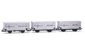 Rivarossi HR6605 FS 3-Einheiten-Packung Kühlwagen HGB 2-Achsen 2 ohne Bremserhaus 1 mit Silber-roten Streifen ep Rolling Stock - Wagons