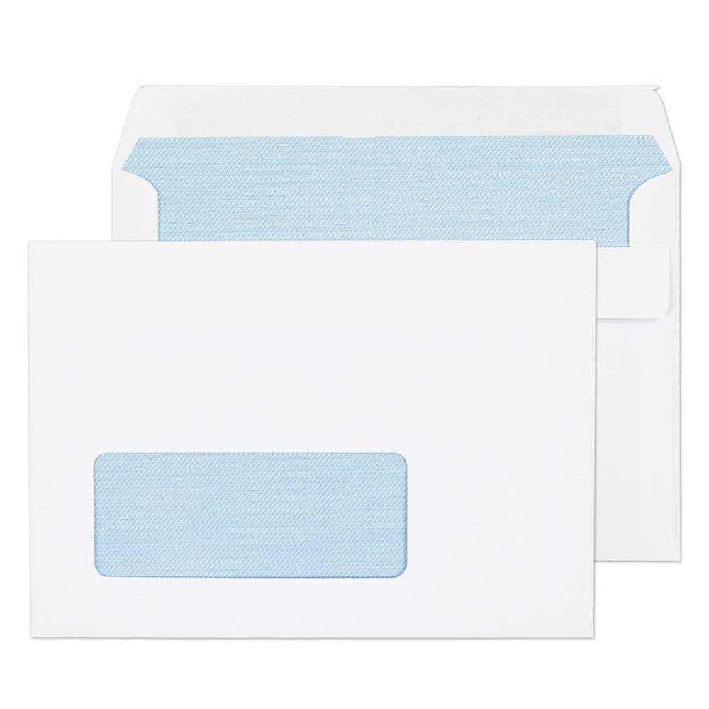 Blake Purely Everyday C6 114 x 162 mm 90 gsm Wallet Self Seal Window Envelopes (2603W) White