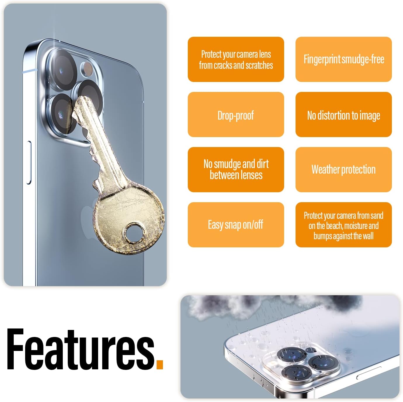 PanzerGlass PROTECTION CAMERA IPHONE 14'' 6.1''PRO/6.7''PRO MAX