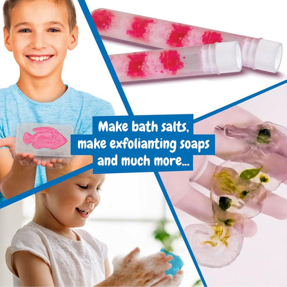 Science4you Soap Making Kit for Kids- Make Your Own Scented Soaps, 21 Contents, Moulds & Gift Bags Included - Craft Kit for Kids, Toys and Games, Gifts for Girls and Boys 8 9 10+ year olds