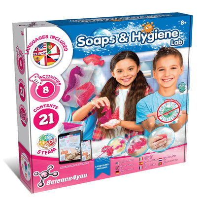 Science4you Soap Making Kit for Kids- Make Your Own Scented Soaps, 21 Contents, Moulds & Gift Bags Included - Craft Kit for Kids, Toys and Games, Gifts for Girls and Boys 8 9 10+ year olds
