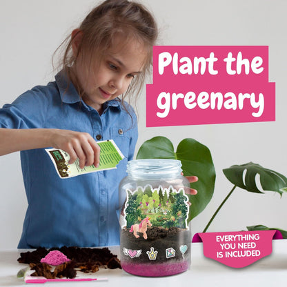 Science4you Unicorn Terrarium Kit - Make Your Own Terrarium, Unicorn Toys for Kids, 19 Unicorn Stickers, Toys and Games for Kids 6+ year olds, Unicorn Gifts for Boys and Girls 6+ year olds