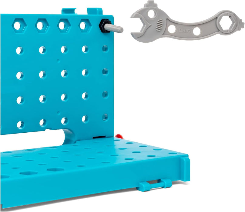 BRIO Builder Work Bench - Construction, Building, Learning and Educational Toys for Kids Age 3 Years Up