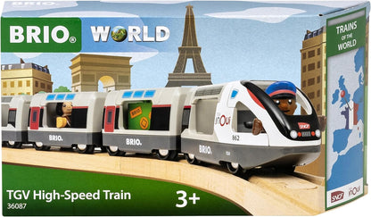 BRIO World TGV inOui French Toy Train and Carriages for Kids Age 3 Years Up - Wooden Railway Accessories