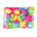 LG-Imports - Fluffy Sleutelhanger Regenboog Bal 12st.