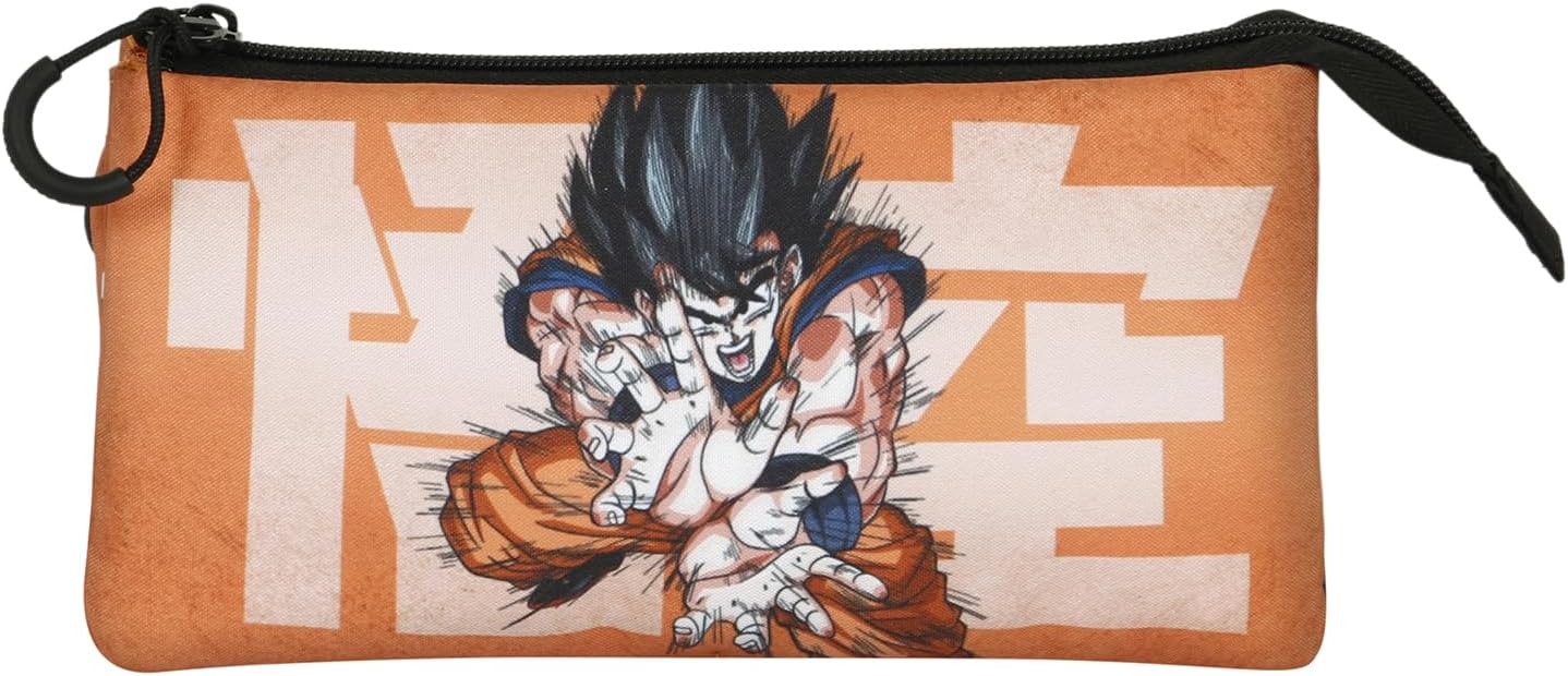 Dragon Ball Kamehameha-FAN Dreifach Federmäppchen 2.0, Orange
