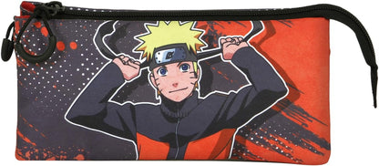 Naruto Hachimaki-FAN Dreifach Federmäppchen 2.0, Orange