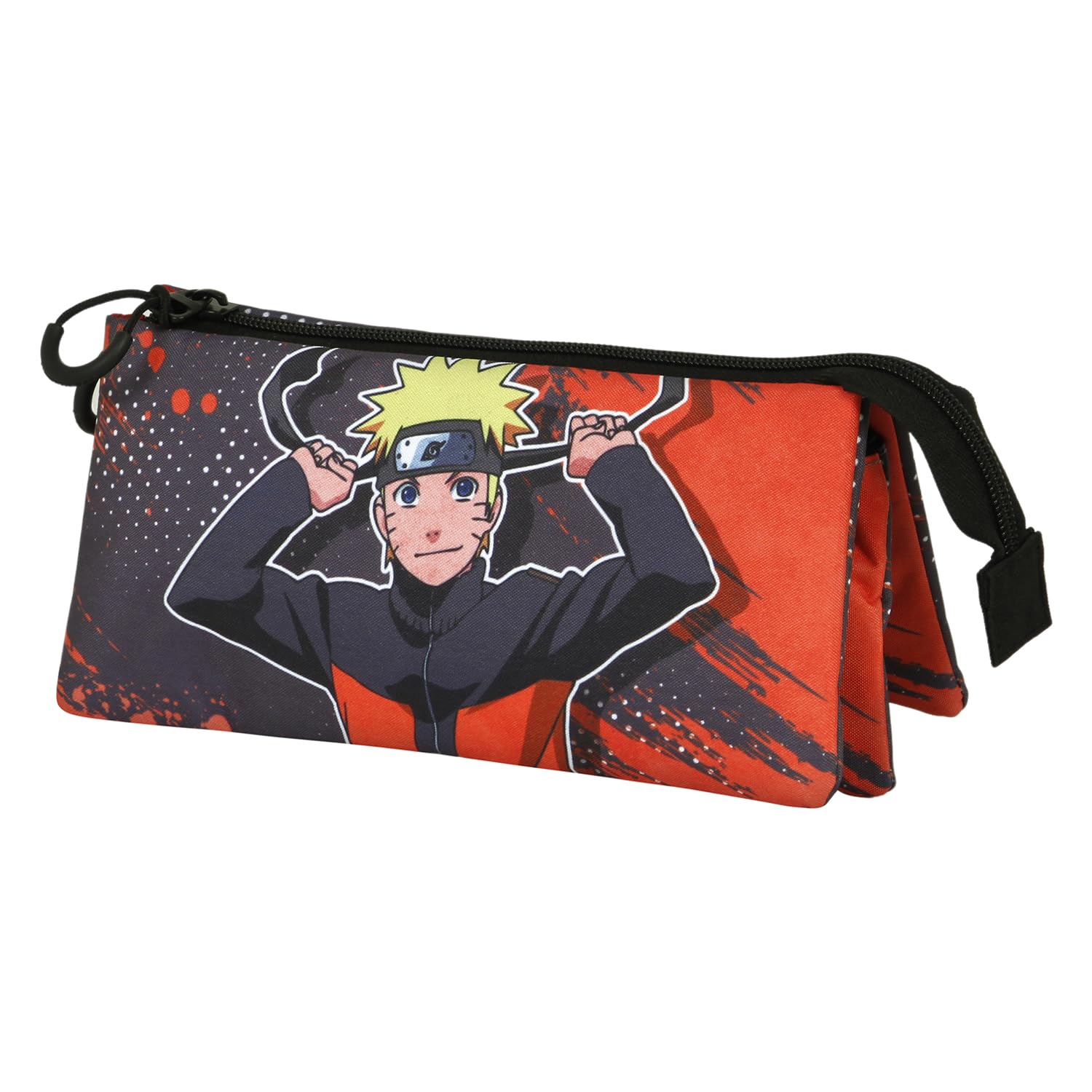 Naruto Hachimaki-FAN Dreifach Federmäppchen 2.0, Orange