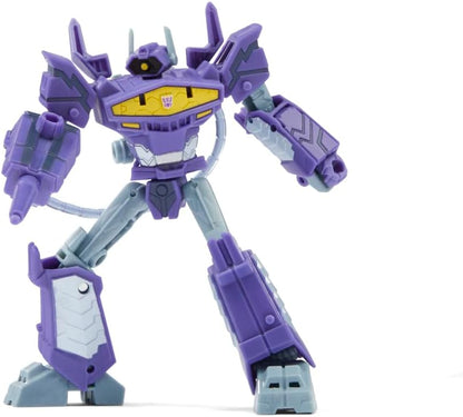 Transformers Toys EarthSpark Deluxe Class Shockwave, 12.5-cm Action Figure, Robot Toys for Children Aged 6 and Up