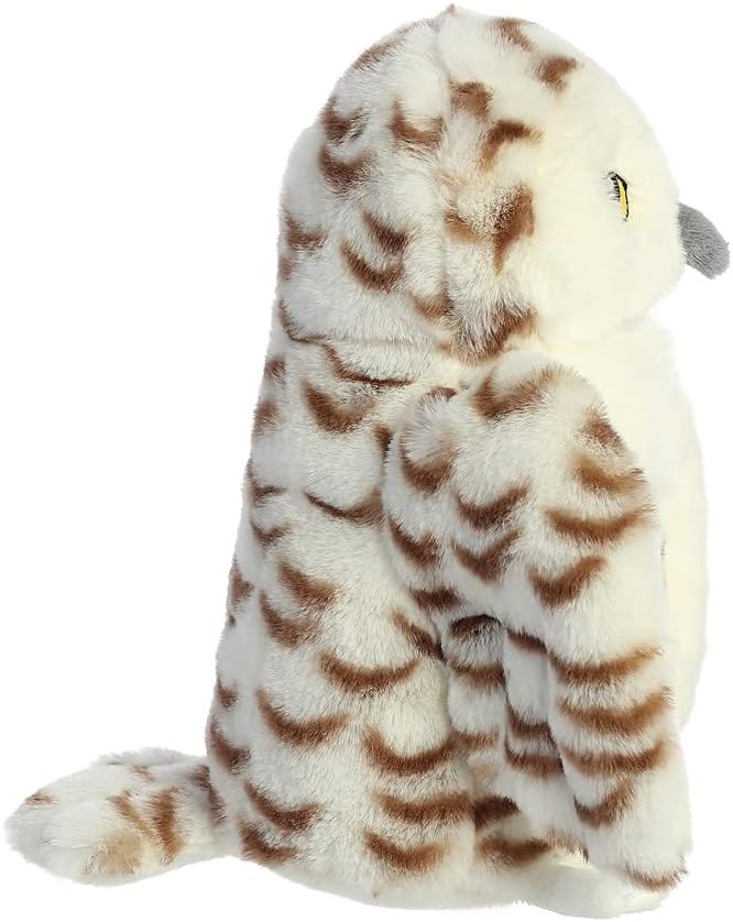 AURORA, 35029, Eco Nation Snowy Owl, 8In, Soft Toy, White