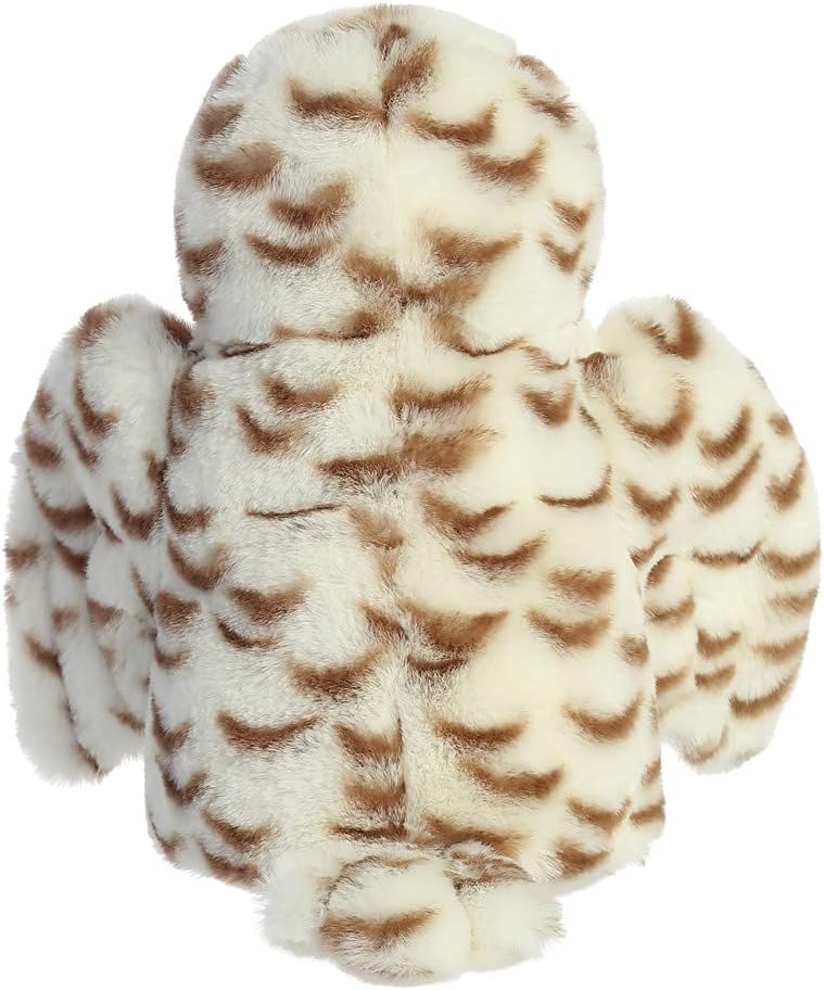 AURORA, 35029, Eco Nation Snowy Owl, 8In, Soft Toy, White
