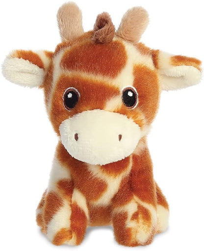 Aurora, 35068, Eco Nation Mini Jirafa, 13cm, Peluche, Marrón
