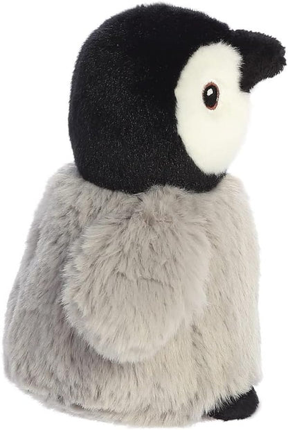 Aurora, 35083, Eco Nation Mini pingüino, 13cm, Peluche ecológico, Gris