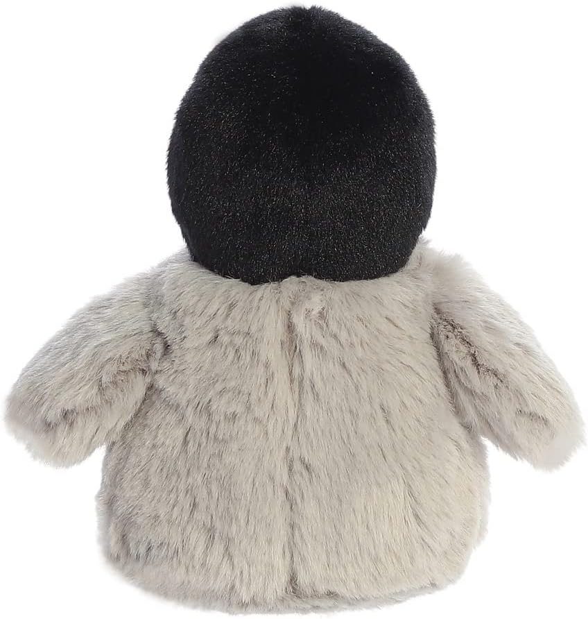 Aurora, 35083, Eco Nation Mini pingüino, 13cm, Peluche ecológico, Gris