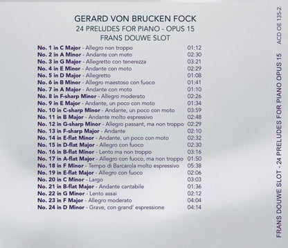 24 Preludes pour Piano Op 15