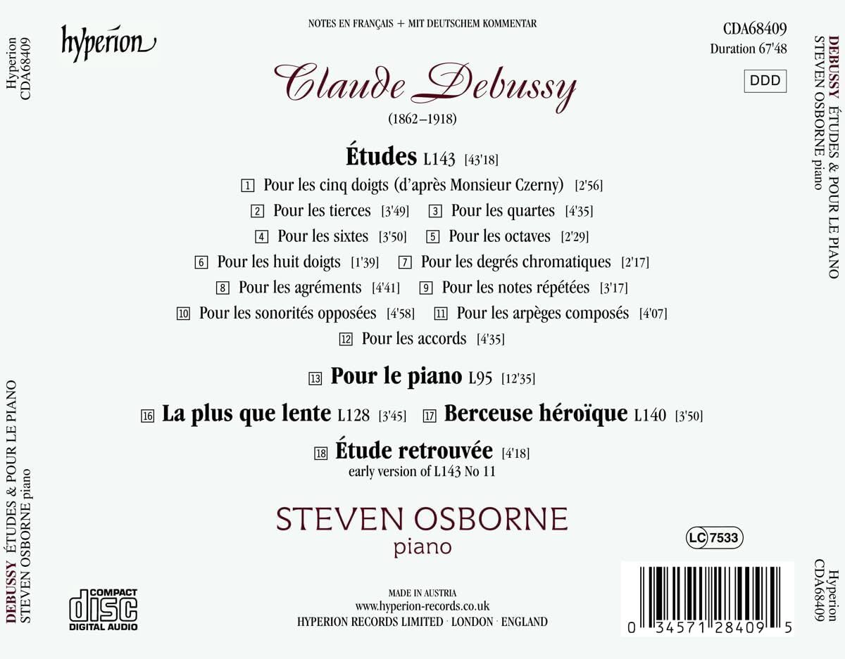 Debussy: Études/Pour Le Piano/Étude Retrouvée/...
