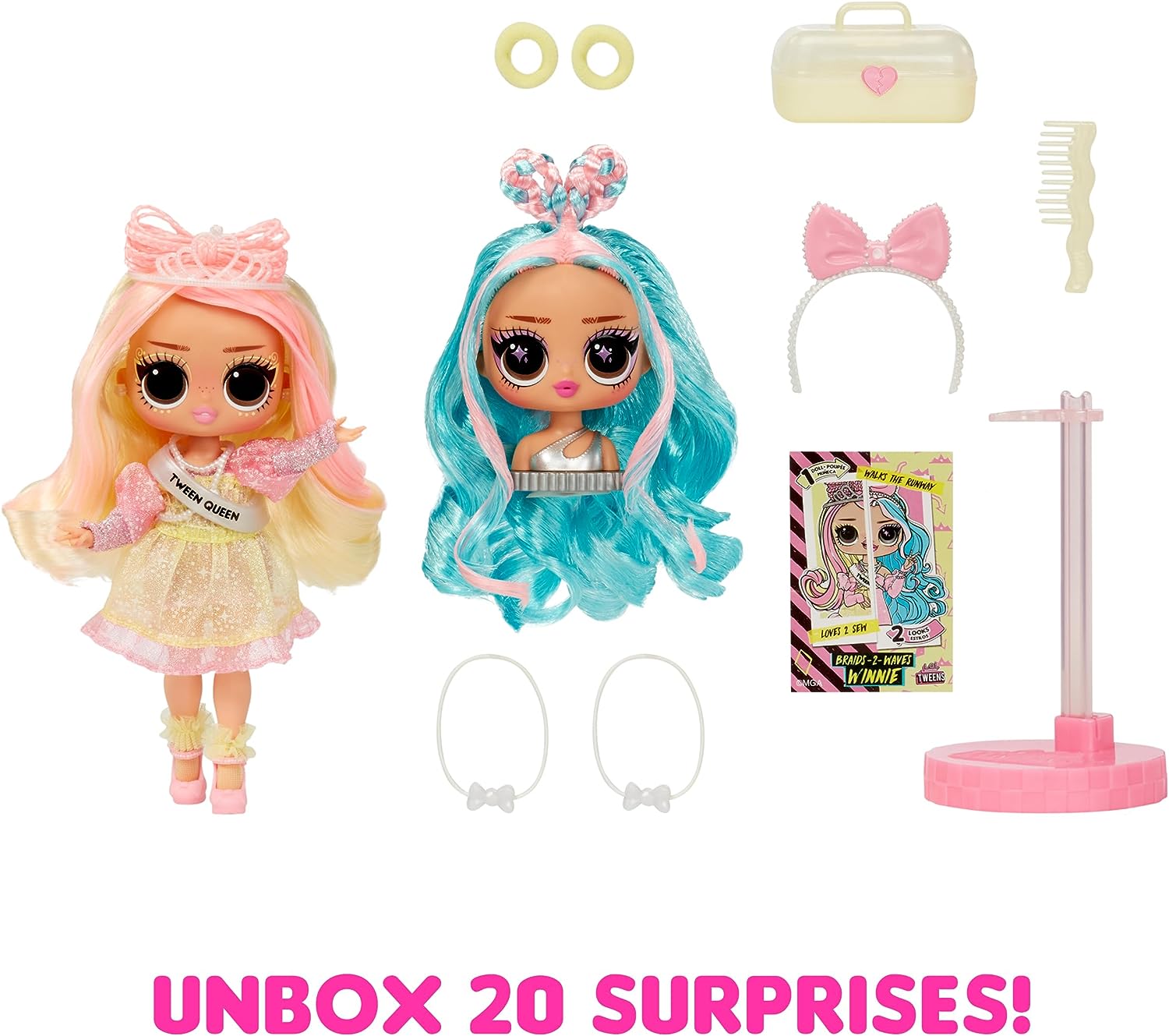 L.O.L. Surprise Tweens Surprise Swap Series - Braids-2-Waves Winnie - Fashion Doll with 20+ Surprises Including Styling Head and Fabulous Fashions and Accessories – Great for Kids Ages 4+