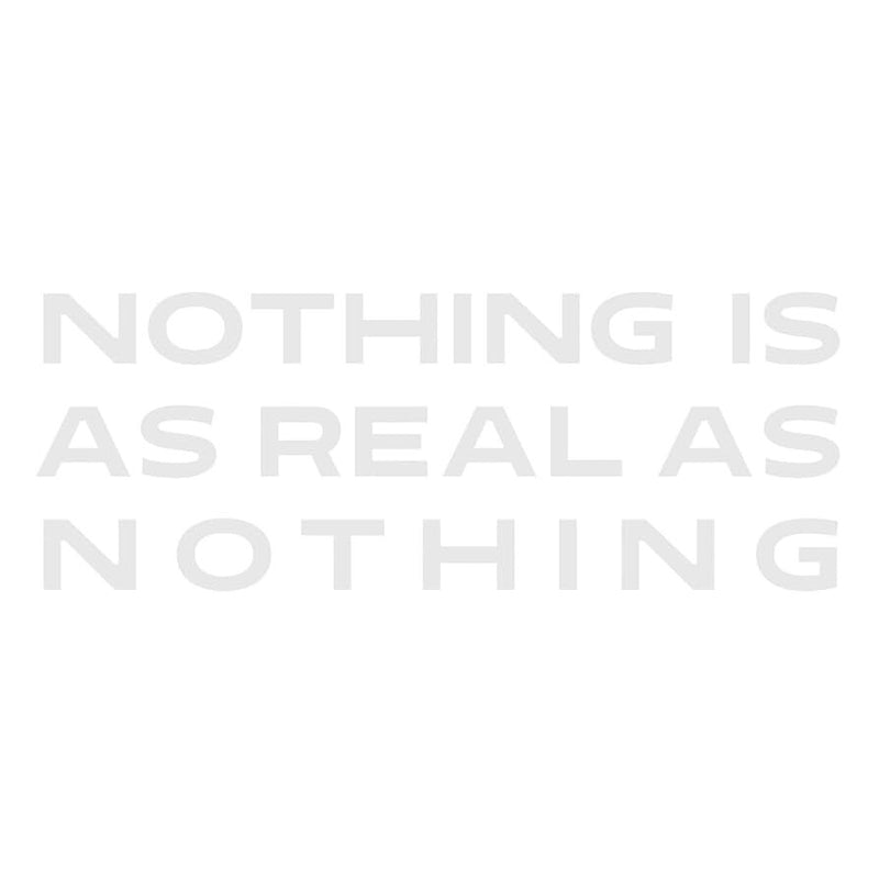 Nothing Is As Real As Nothing