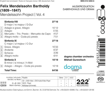 Felix Mendelssohn Bartholdy: String Symphonies 8-10