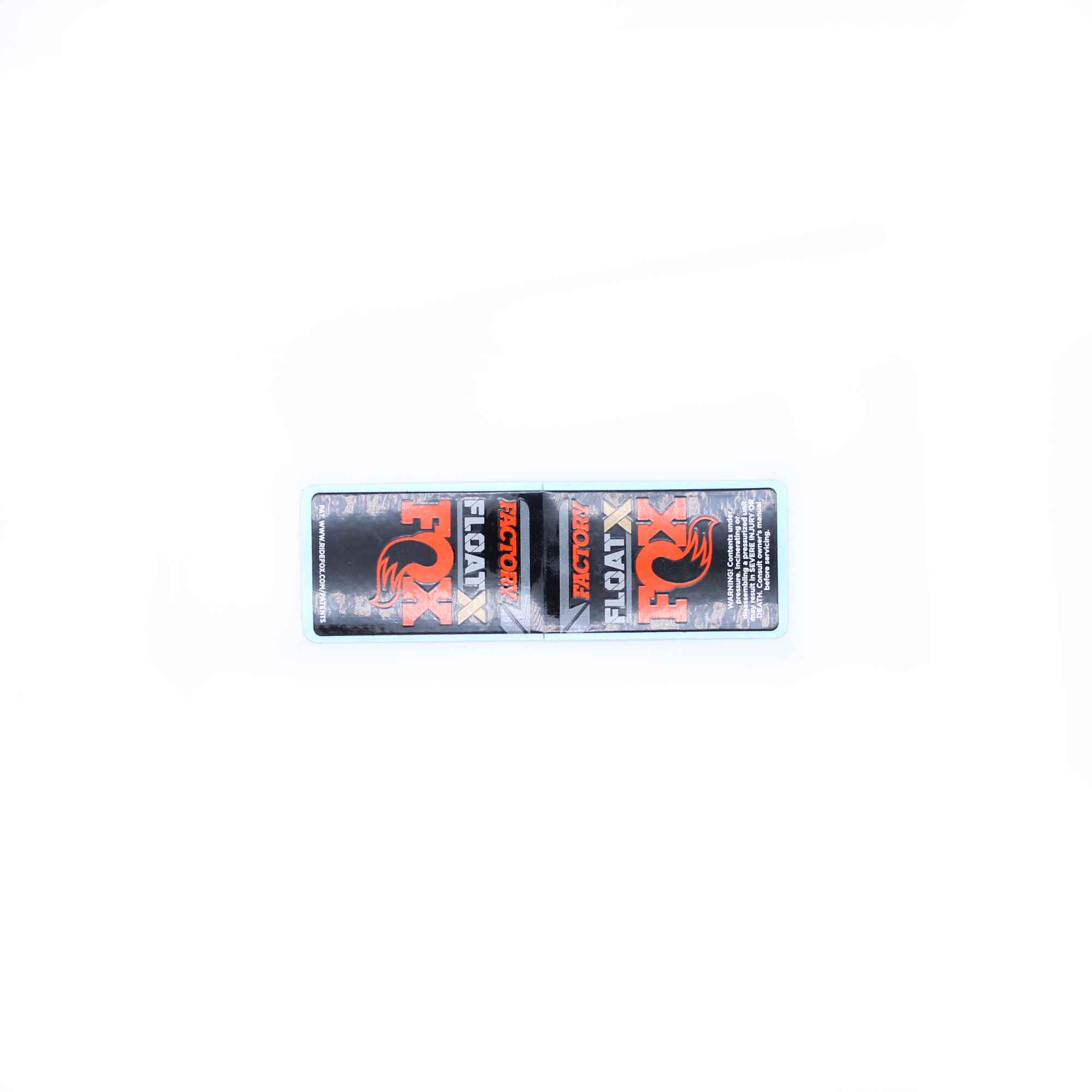 Fox F-S FLOAT X Decal Kit Orange 2022 Long (47.5-75mm)