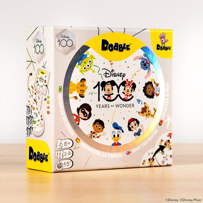 Zygomatic, Dobble Disney, Familienspiel, Kartenspiel, 2-8 Spieler, Ab 6+ Jahren, 15 Minuten, Deutsch, Mehrsprachig, 4. 90 Karten