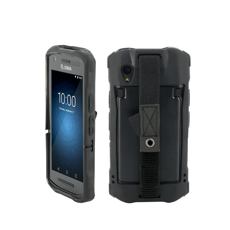 MOBILIS Rugged Case for Zebra TC21 TC26 with Handstrap, Shockproof Military Grade Drop Protection Cover, Handheld Barcode Scanner Shell made with Recycled Materials Coque/Patte de Saisie/Porte-Stylet
