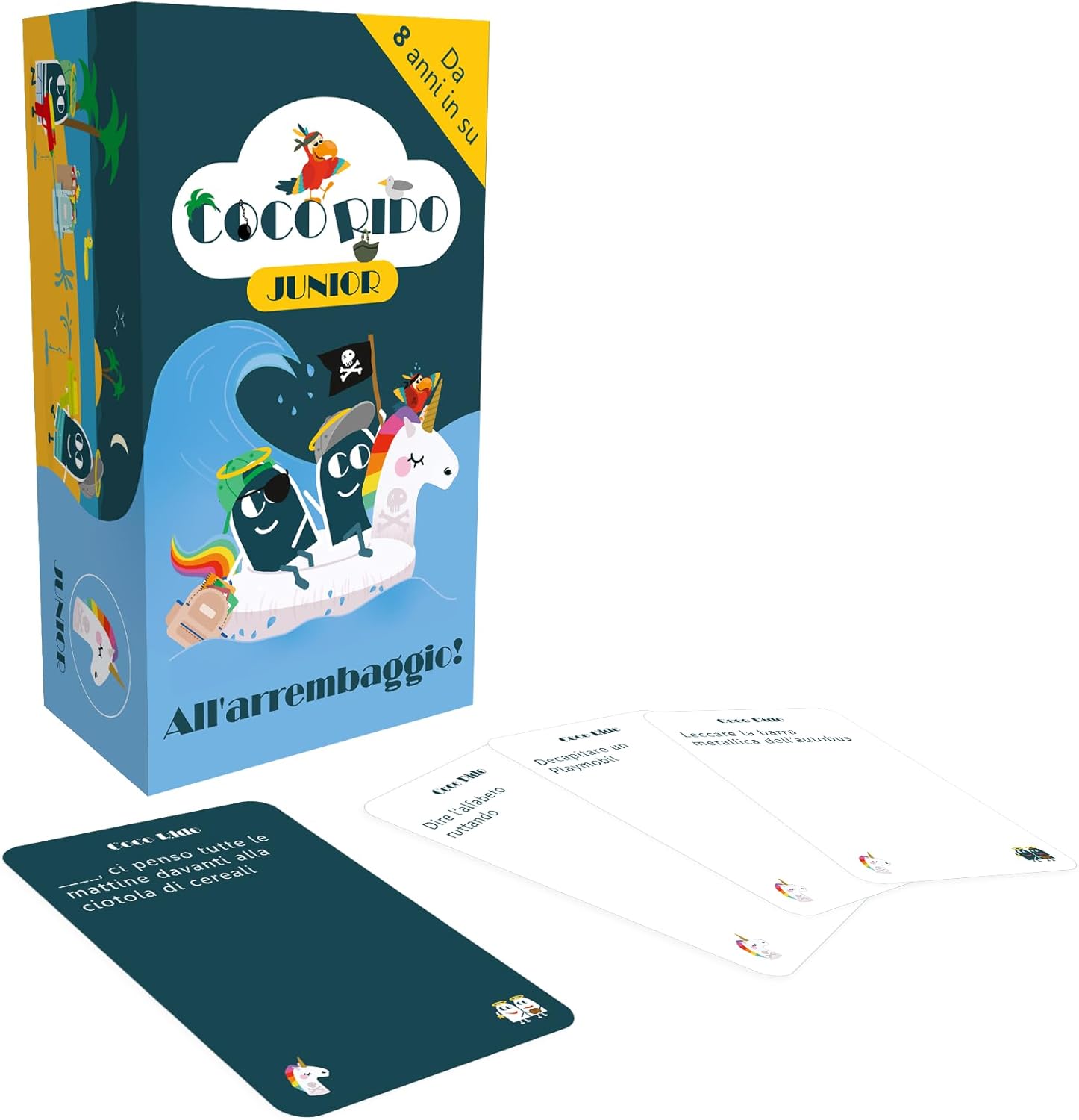 Asmodee Coco Rido Junior, Divertente Gioco da Tavolo per Tutti, 3-10 Giocatori, 8 + Anni, Edizione in Italiano