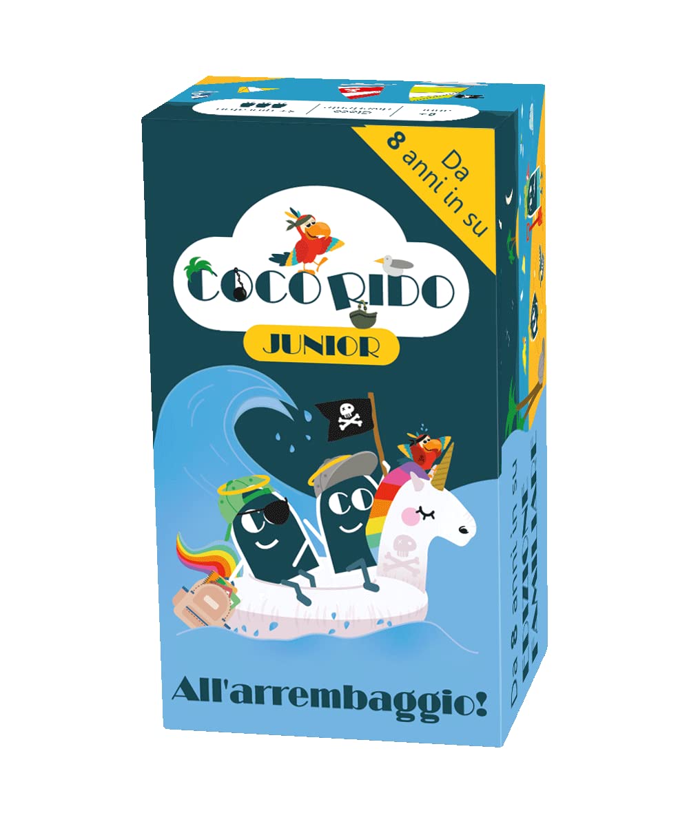 Asmodee Coco Rido Junior, Divertente Gioco da Tavolo per Tutti, 3-10 Giocatori, 8 + Anni, Edizione in Italiano