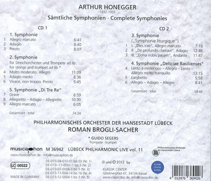 Arthur Honegger: Sämtliche Symphonien (Complete Symphonies)