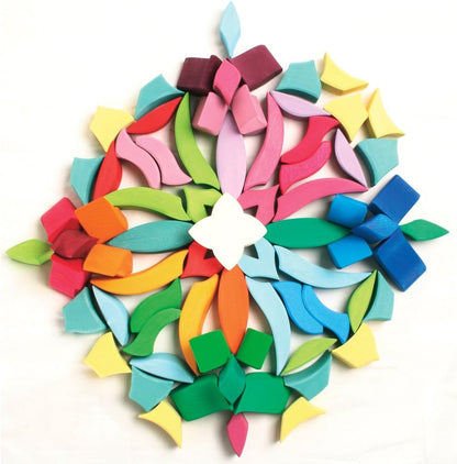 Grimm's 72-delige Grote Gekleurde Houten Mandala 43065