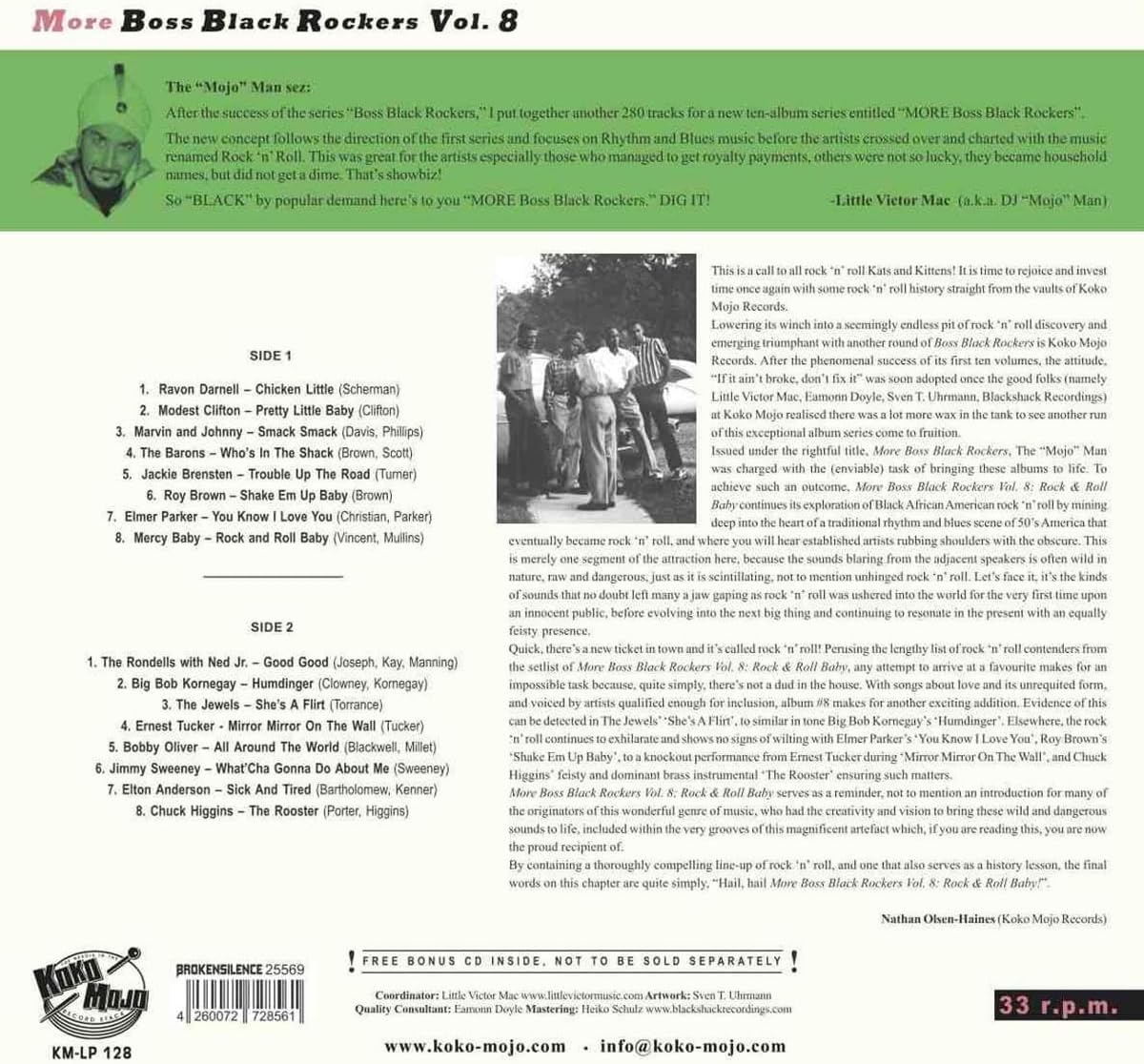 More Boss Black Rockers Vol.8 - Rock & Roll Baby