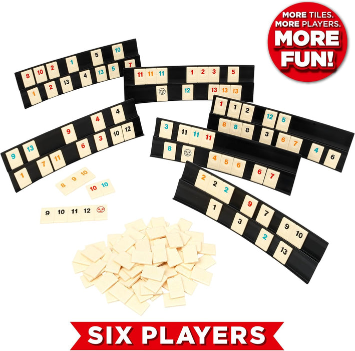 Rummikub IDEAL 6 Players: Brings People Together | Family Games | 2-6 Players | Ages 8+