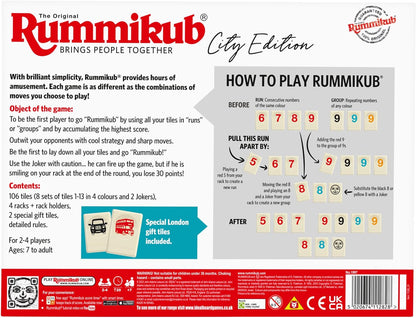 Rummikub IDEAL City Edition: Brings People Together | Family Games | 2-4 Players | Ages 8+