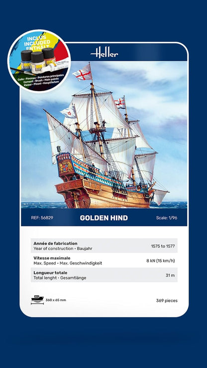 Maquette Bateau : Starter Kit : Golden Hind