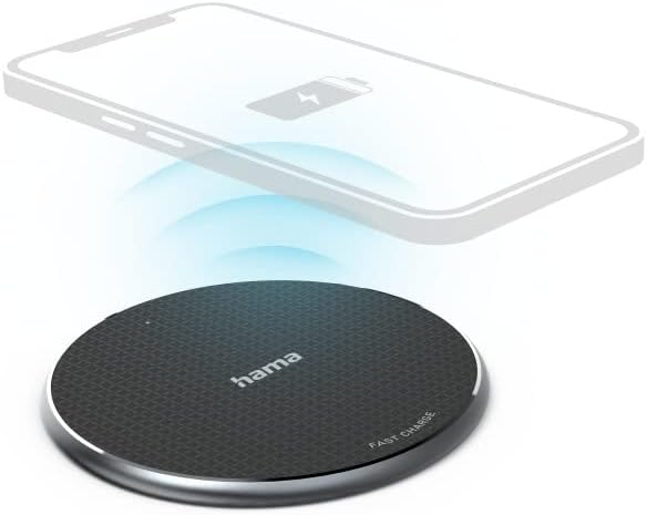 Hama"QI-FC10" Wireless Charger, 10 W, Wireless Smartphone Charging Pad, black