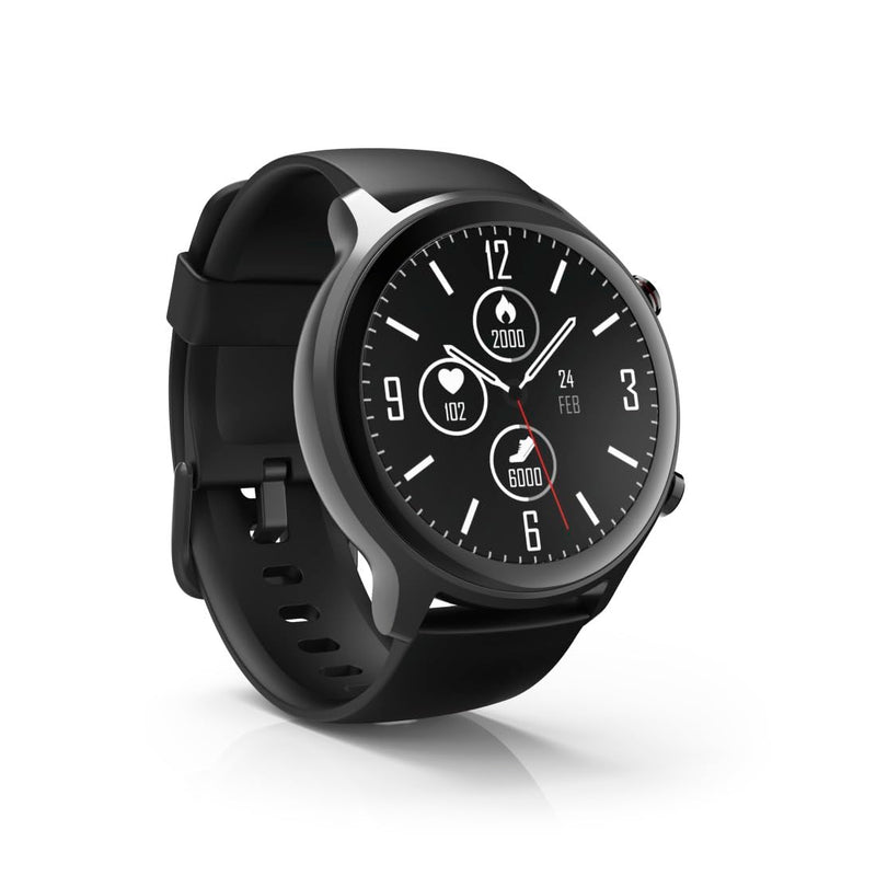 Hama Fit Watch 6910 3.25 cm (1.28") LCD 46 mm Grey GPS (satellite),Black Single