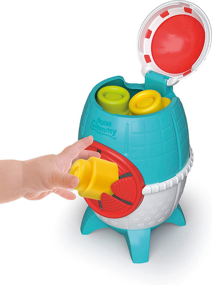 Clementoni 17806 Sensory Rocket, Clemmy Soft Blocks for 6 Months, Building Bricks Washable, Construction Kids, Early Development & Activity Toys, Made in Italy, Multicolor, 15 x 21 x 27,5 Soft Clemmy