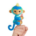 Fingerlings 2023 NEW Interactive Baby Monkey Reacts to Touch – 70+ Sounds & Reactions – Leo (Blue