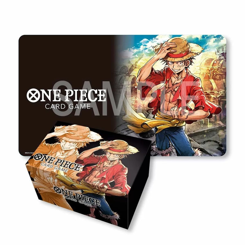 One Piece Card Game - PLAYMAT and Storage Box Set -Monkey.D.Luffy