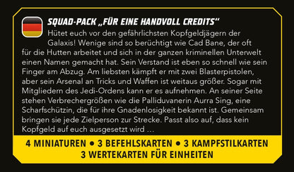 Atomic Mass Games | Star Wars Shatterpoint: Fistful of Credits Cad Bane | Expansión | Estrategia | A Partir de 14 Años | Para 2 Jugadores | 90 Minutos por Partida | Multilenguaje (incluye Español