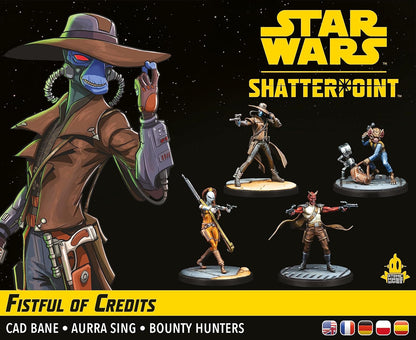 Atomic Mass Games | Star Wars Shatterpoint: Fistful of Credits Cad Bane | Expansión | Estrategia | A Partir de 14 Años | Para 2 Jugadores | 90 Minutos por Partida | Multilenguaje (incluye Español